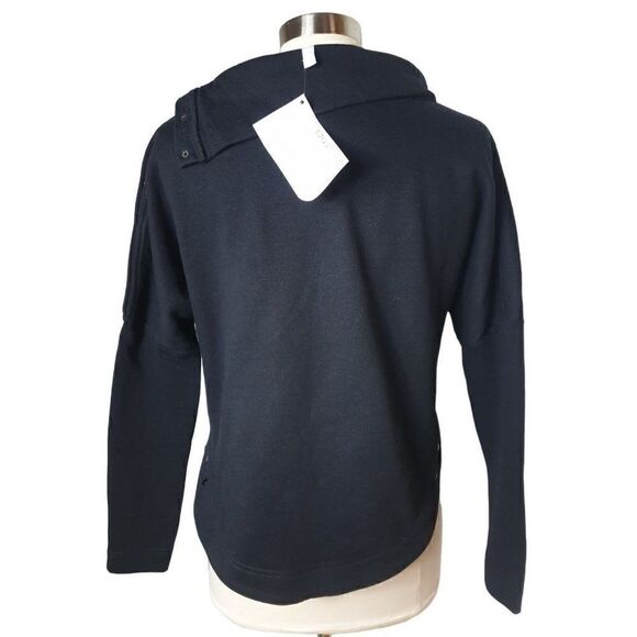 Fabletics Women's Black Peary Snap Sweatshirt Pullover Medium NWT - Picture 5 of 9